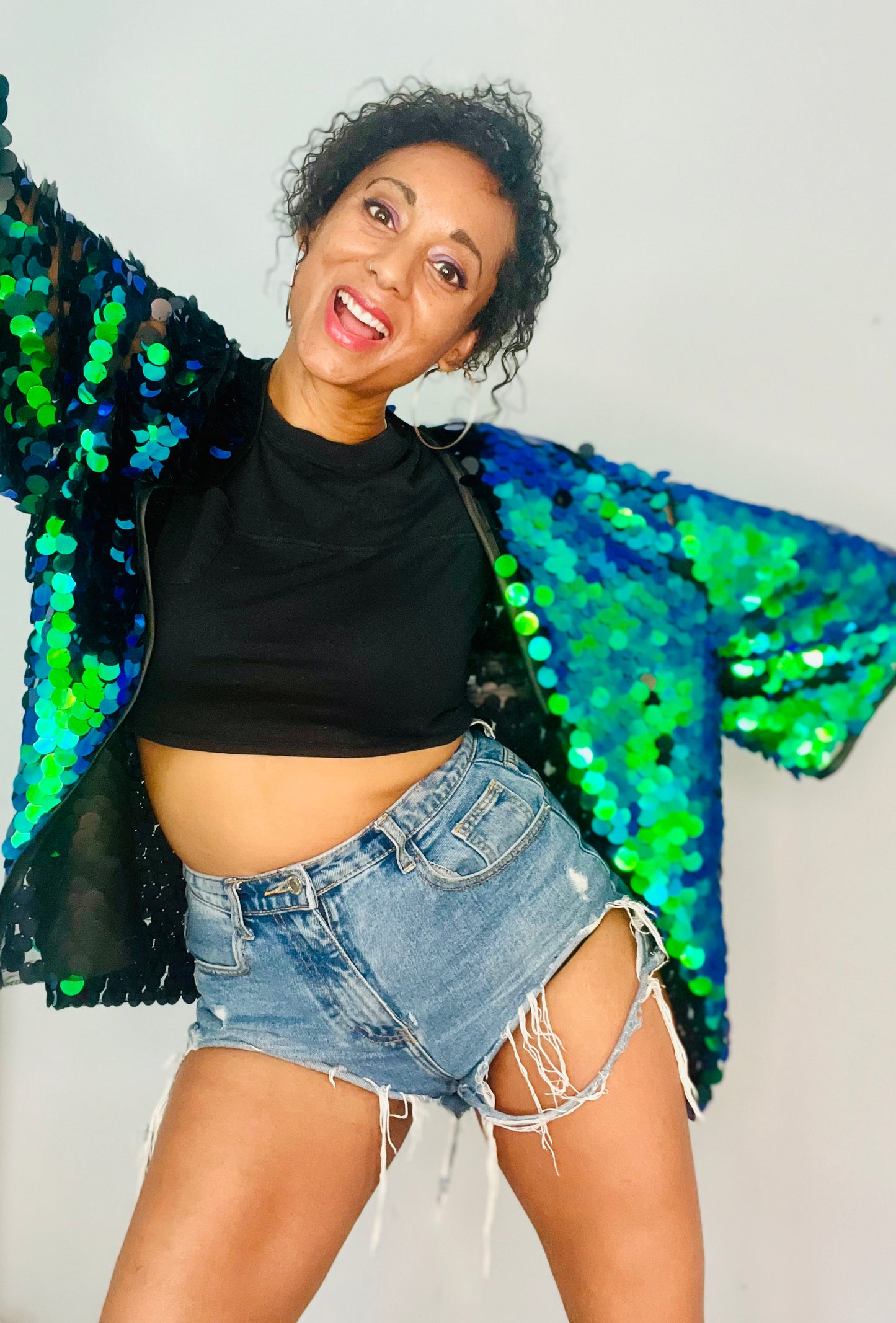 Mid Length Kimono - Mermaid