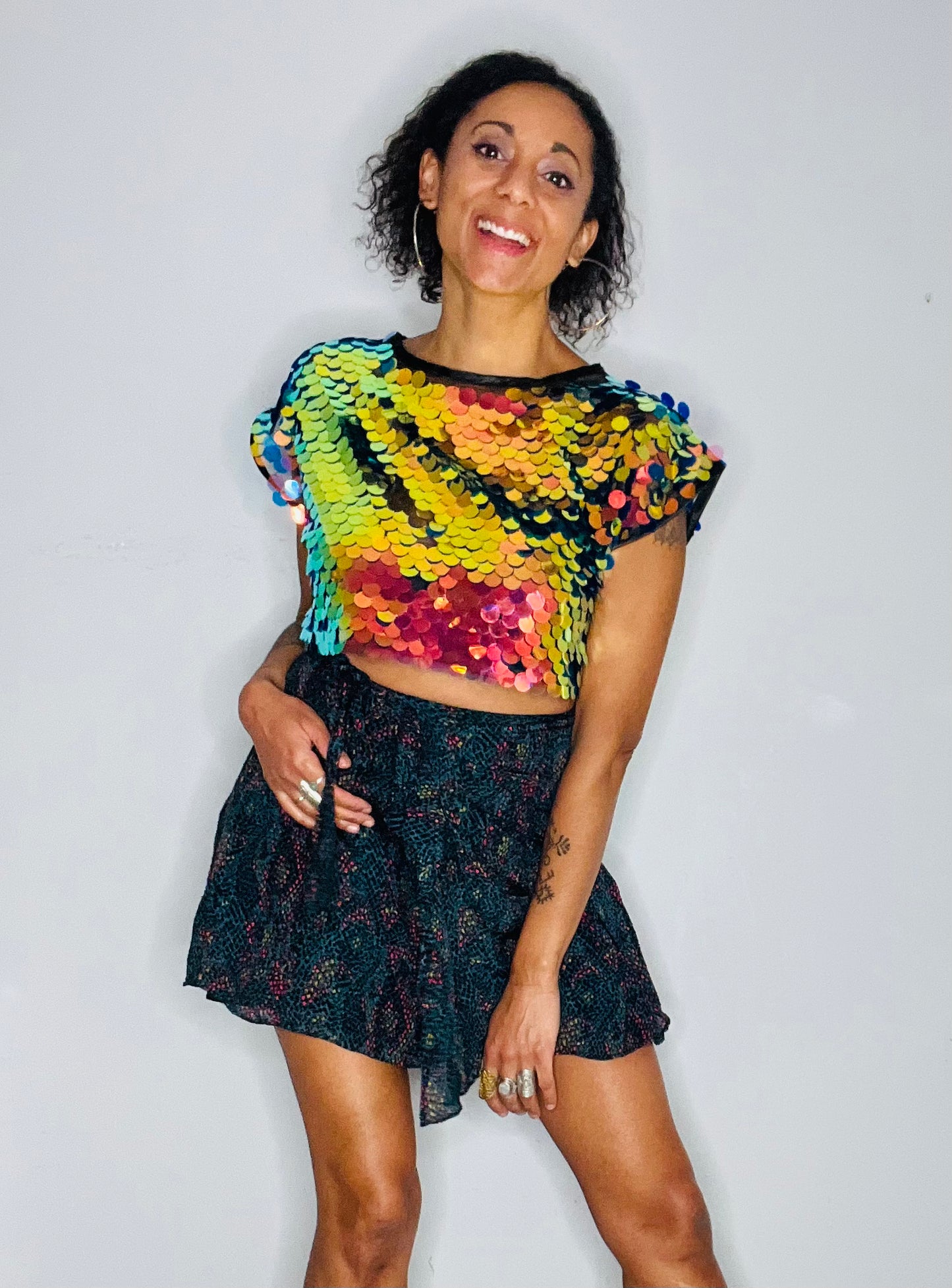 Sequin Crop Top - Phoenix