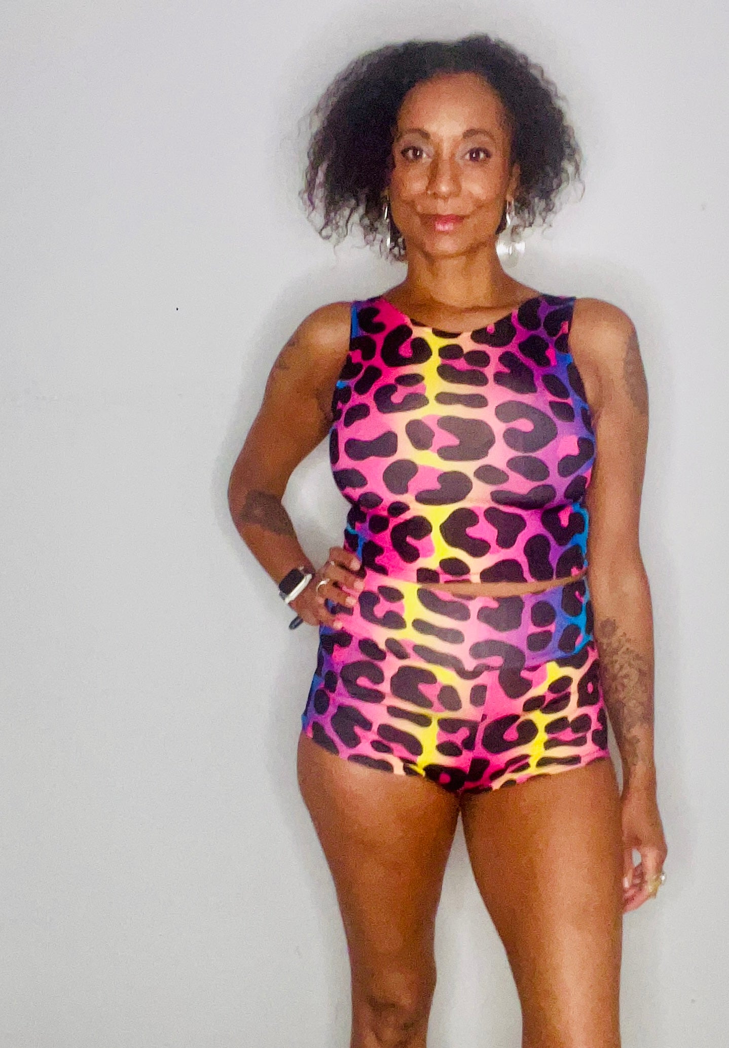 High/Low Crop Top - Wild