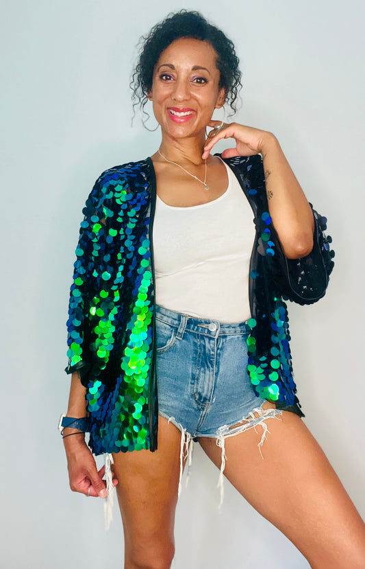 Mid Length Kimono - Mermaid