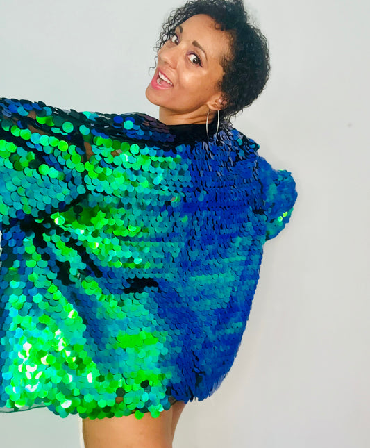 Mid Length Kimono - Mermaid