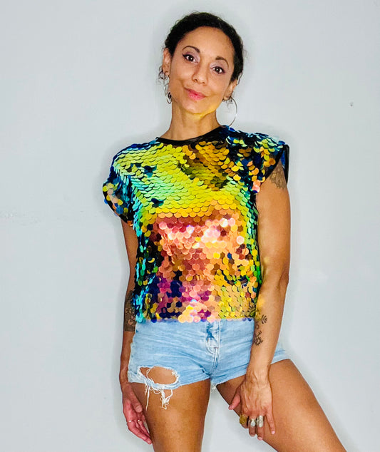 Sequin T-shirt - Phoenix