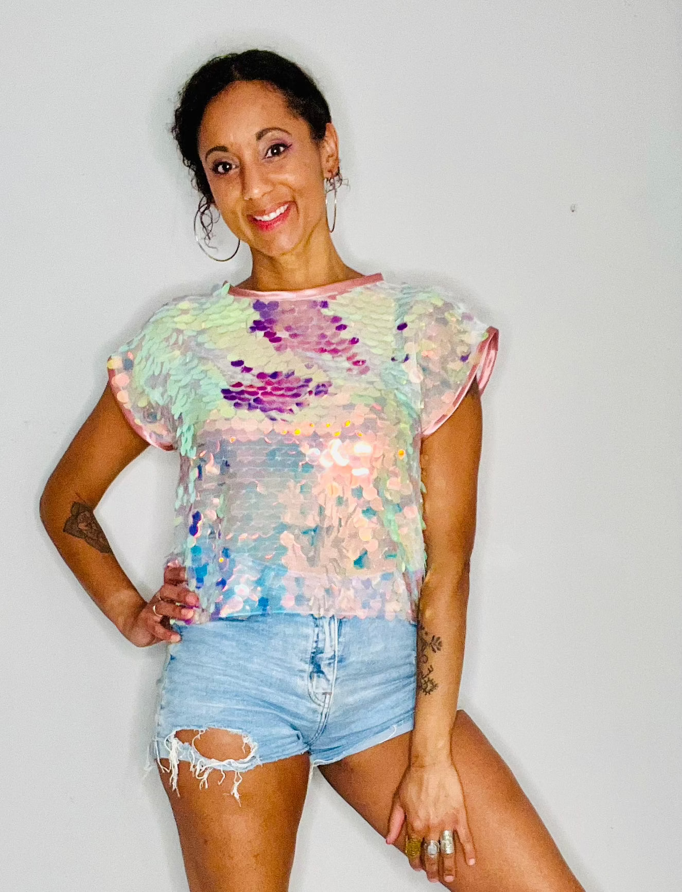 Sequin T-Shirt - Unicorn