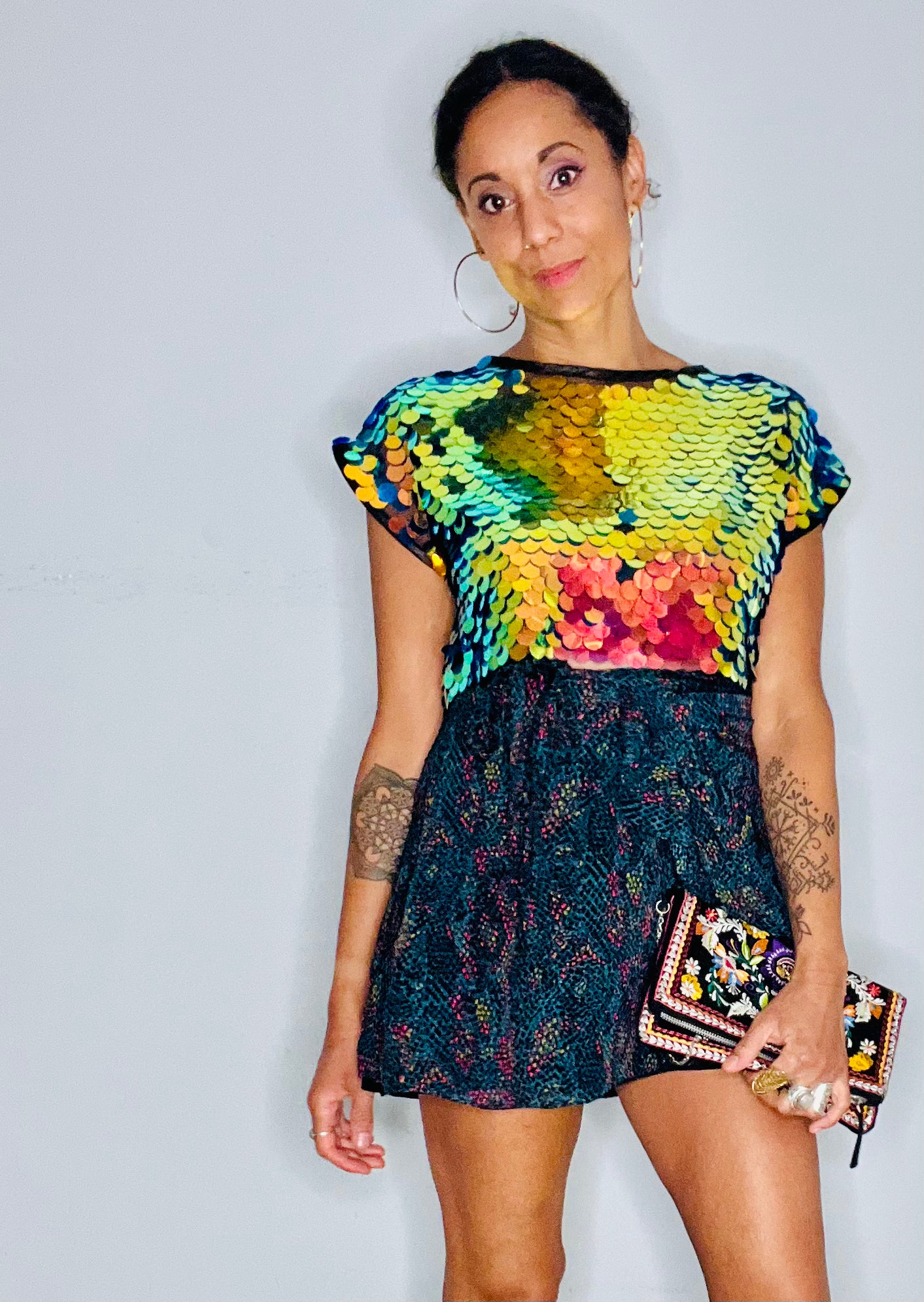 Sequin Crop Top - Phoenix