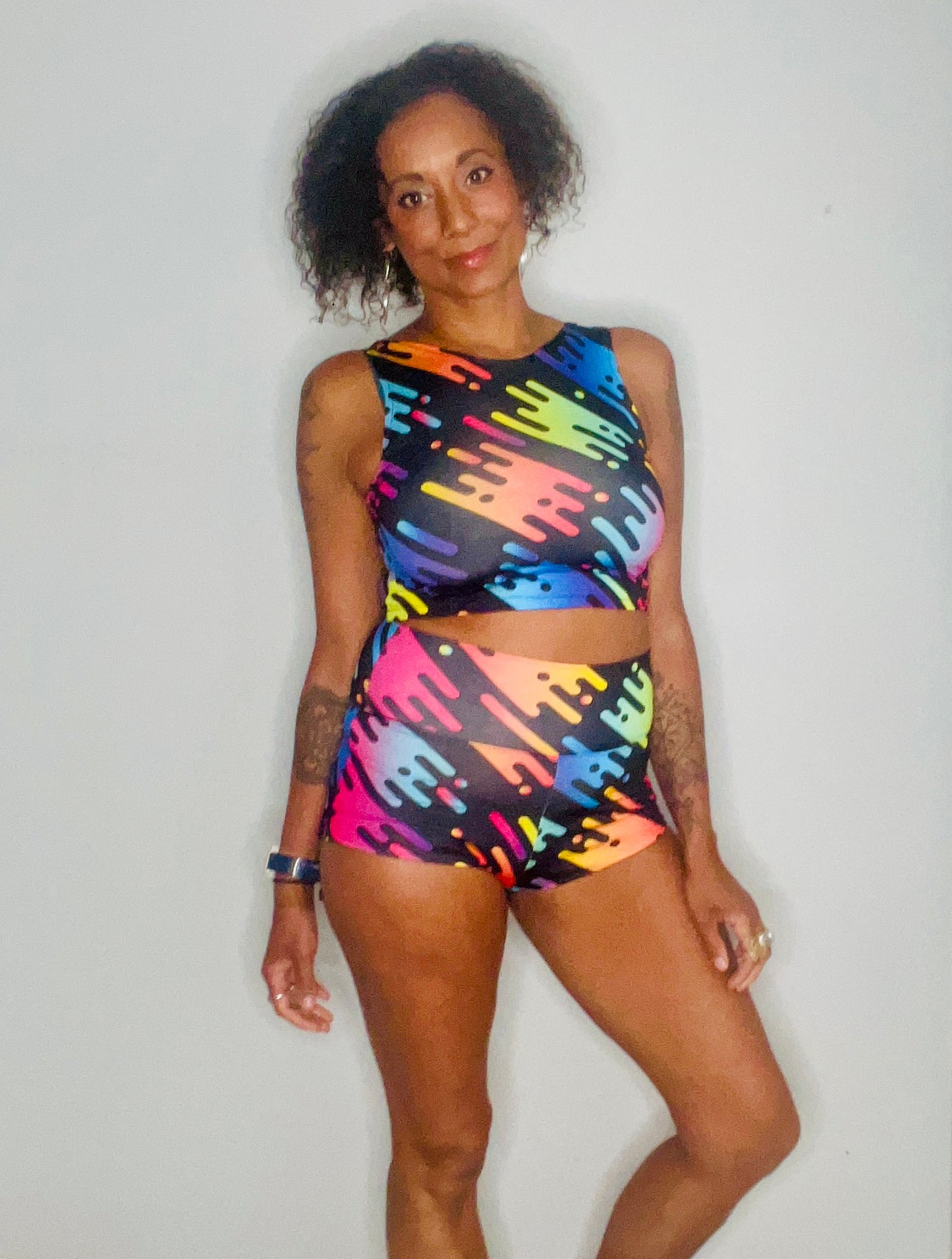 High/Low Crop Top - Pop