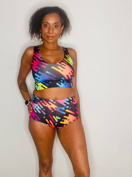 High/Low Shorts - Pop