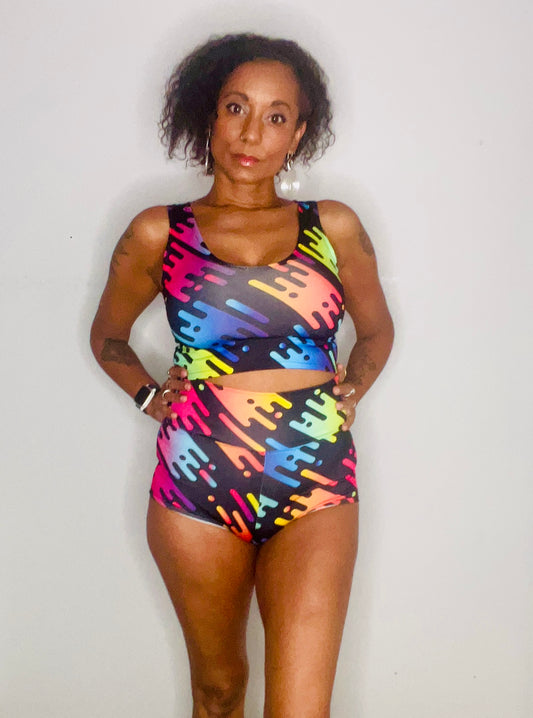 High/Low Shorts - Pop