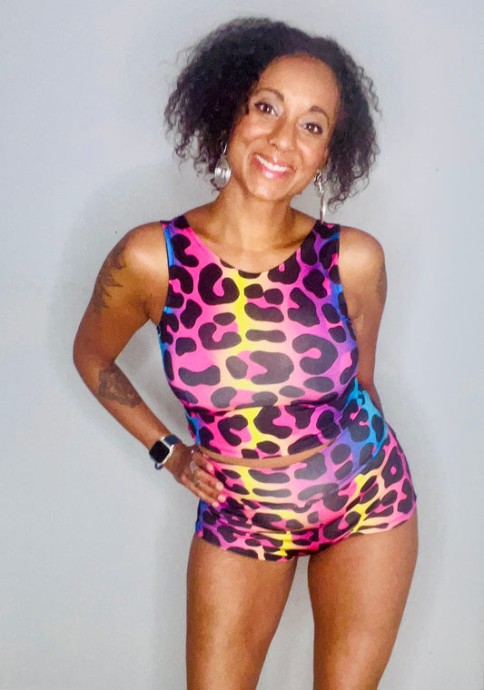 High/Low Crop Top - Wild