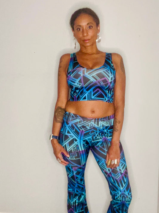 High/Low Crop Top - Cyber