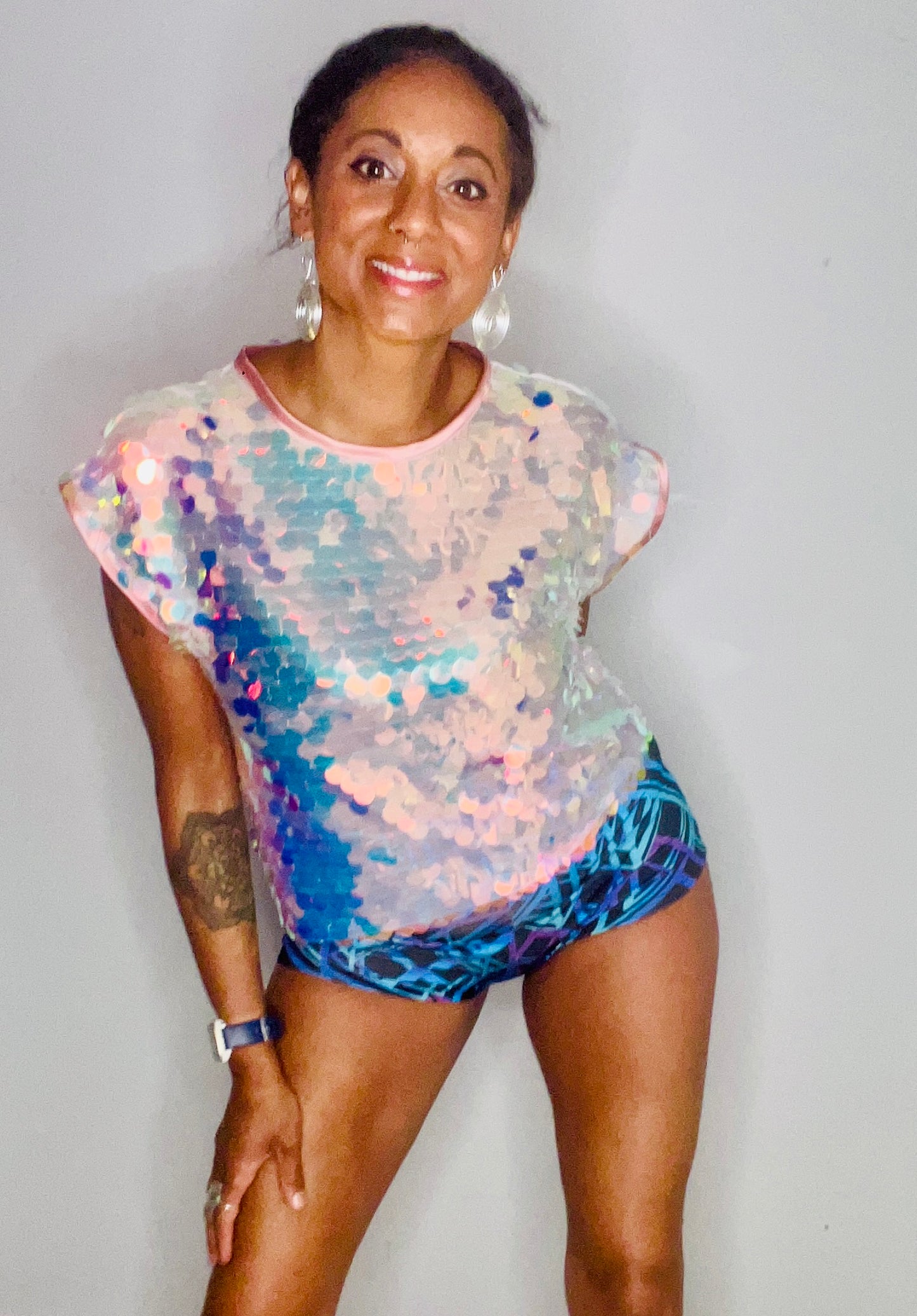 High/Low Shorts - Cyber