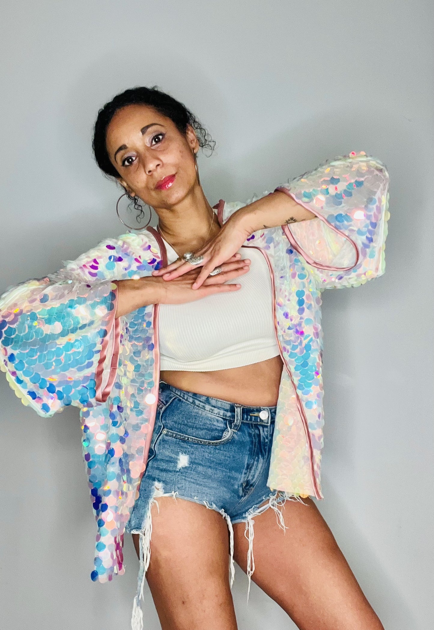 Mid Length Kimono - Unicorn